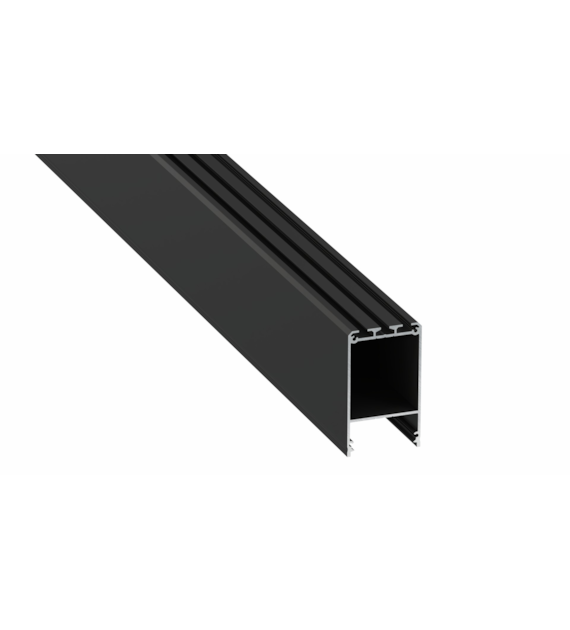 Claro profile black lacquered 3 m