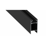 Dulio profile black lacquered 3 m