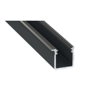 J Profil schwarz eloxiert 3 m