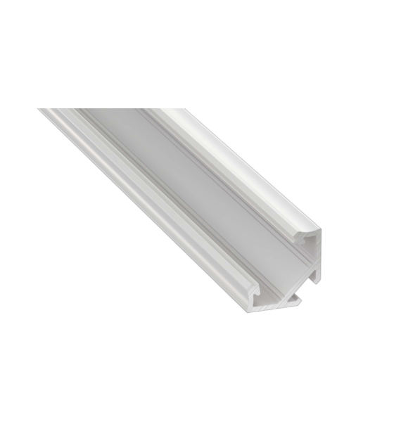 Angular C profile white lacquered 3m