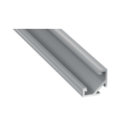 C-Winkel-Profil silber eloxiert 2m