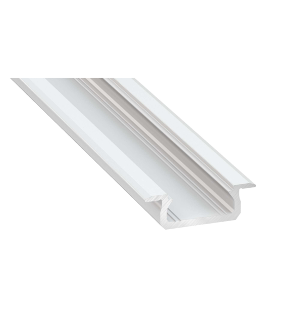 Einlass-Z-Profil weiß lackiert 1m