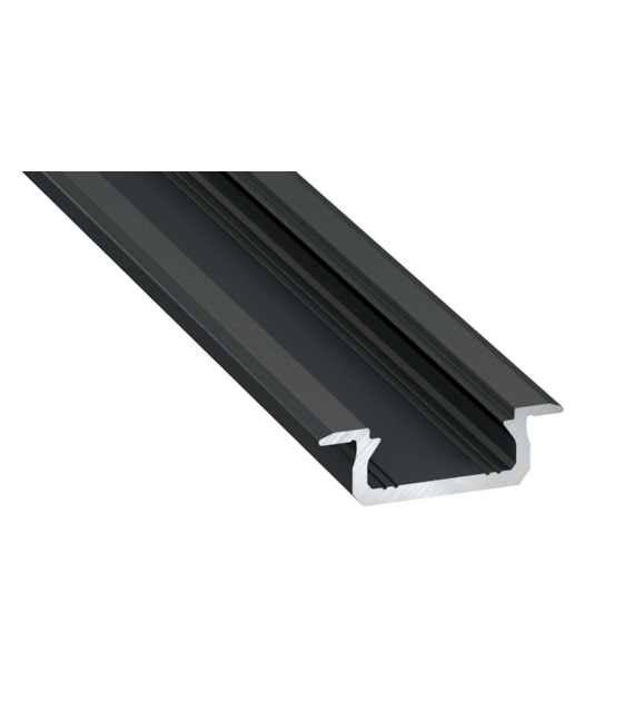 Einlass-Z-Profil schwarz eloxiert 3m
