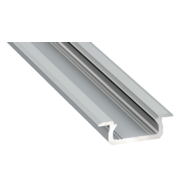 Einlass-Z-Profil silber eloxiert 2m