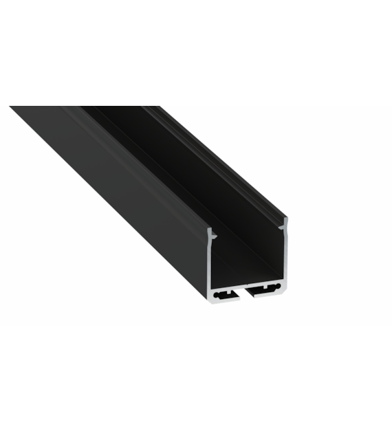 Architekturprofil DILEDA schwarz lackiert 3m