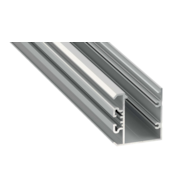 Arch profile UNICO silver anodized 1m