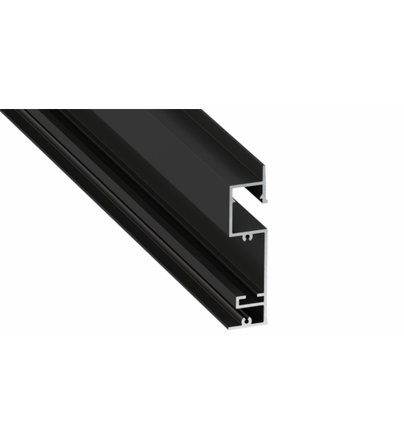 Flaro profile black lacquered 3 m