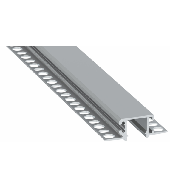 LUMINES profile MONO type silver anodized 2.02 m