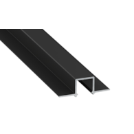 Gaudi profile black lacquered 3 m