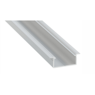 Gemi Recessed Profile silver anodized 2m
