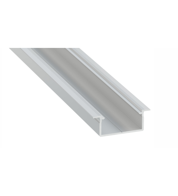 Gemi Recessed Profile silver anodized 2m