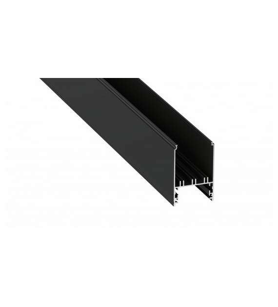 LUMINES Profile Foldo type black anodized 3 m