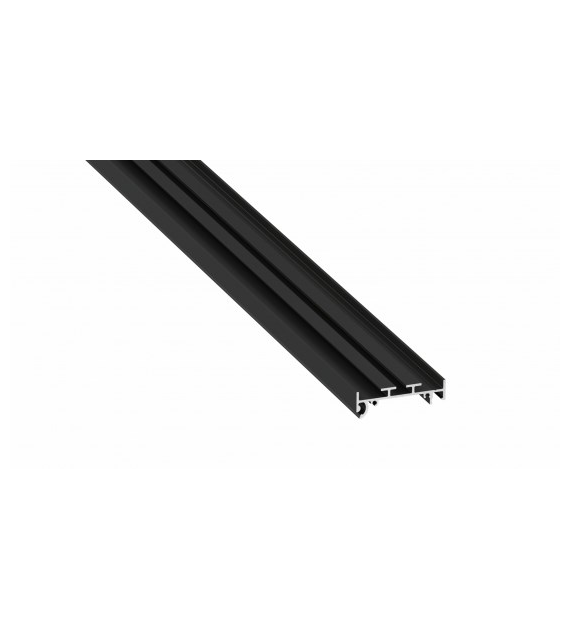 LUMINES Profile Foldo M1 type black anodized 1 m