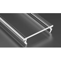 Klosz DOUBLE PMMA transparentny 1m