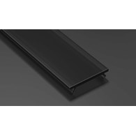 Klosz BASIC PMMA v2 mleczny czarny 1m