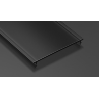 Abdeckung für Profil LUMINES WIDE PMMA schwarz 2,02 m