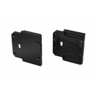 ALU-Abdeckung LUMINES DOPIO schwarz lackiert mit Loch