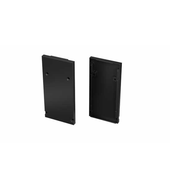ALU-Abdeckung für LED-Profil LUMINES DULIO schwarz