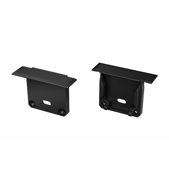 ALU-Abdeckung LUMINES inDILEDA schwarz lackiert mit Loch