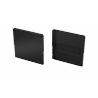 ALU-Abdeckung für LED-Profil LUMINES LARGO M2+LARGO schwarz lackiert