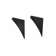 ALU-Abdeckung für LED-Profil LUMINES LOGI schwarz lackiert rechts