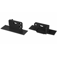 ALU-Abdeckung LUMINES MONO schwarz lackiert rechts mit Loch