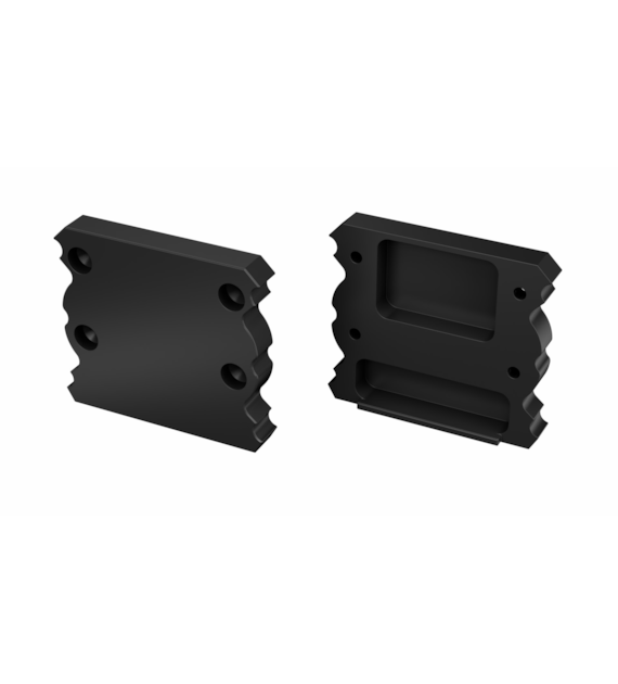 ALU Zaślepka LUMINES TALIA czarna lakierowana