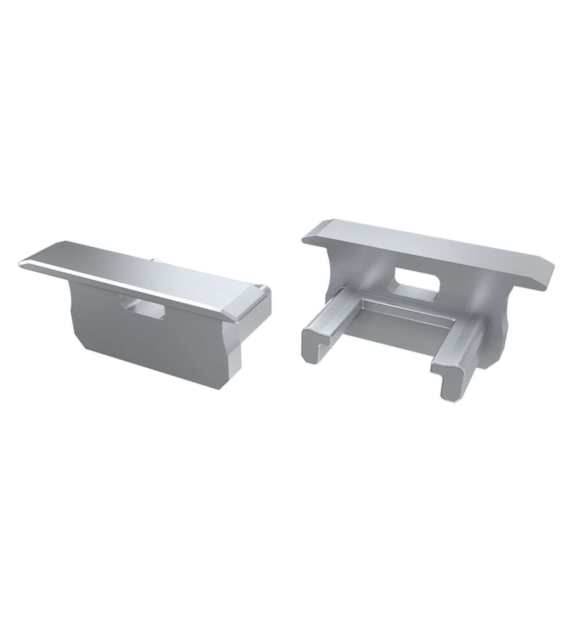 ABS Zaślepka LUMINES B srebrna lakierowana z otworem