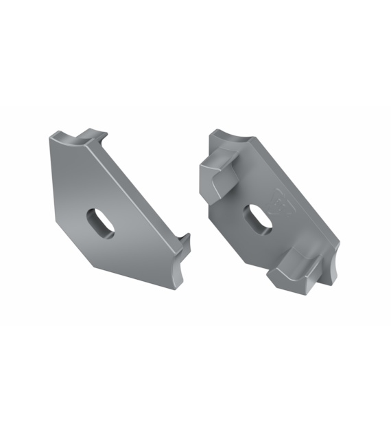 ABS Zaślepka LUMINES C srebrnalakierowana z otworem