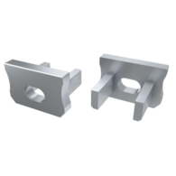 ABS Zaślepka LUMINES X srebrna lakierowana z otworem