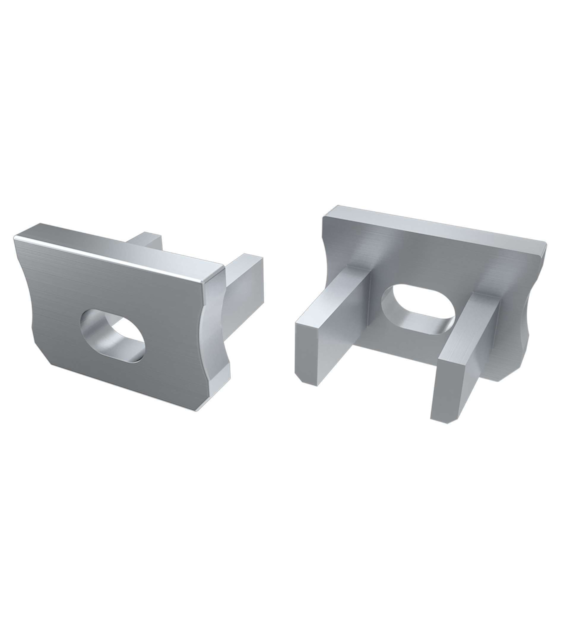 ABS Zaślepka LUMINES X srebrna lakierowana z otworem