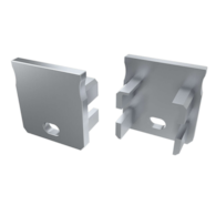 ABS Zaślepka LUMINES Y srebrna lakierowana z otworem