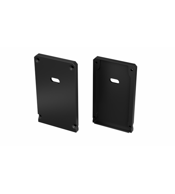 ALU Zaślepka LUMINES CLARO czarna lakierowana z otworem