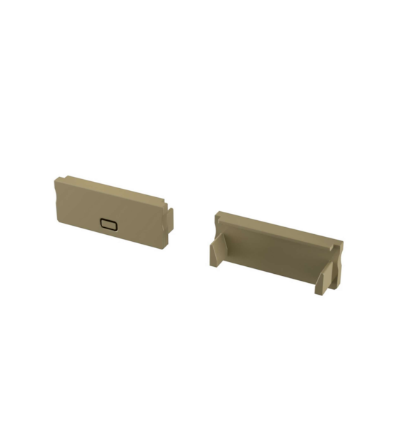 Zaślepka do profilu LUMINES DUAL inox