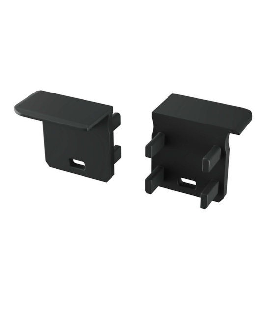 ABS Zaślepka LUMINES J czarna z otworem lewa