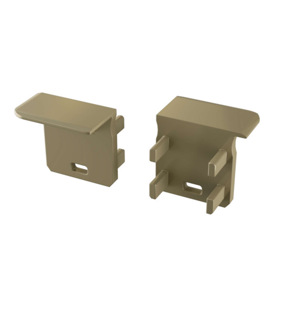 ABS Zaślepka LUMINES J inox z otworem lewa