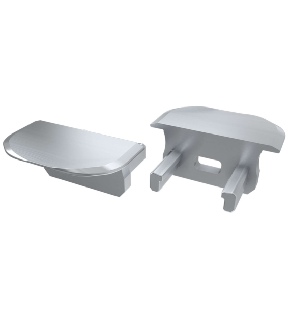 Zaślepka ALU B srebrna z otw  - okrągła