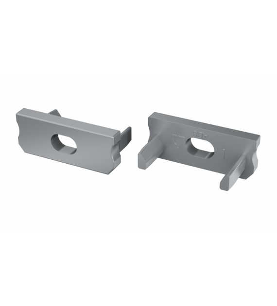 ABS D gray cap with hole