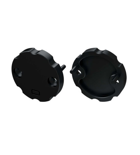 ABS end cap LUMINES COSMO black with hole