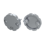 ABS end cap LUMINES COSMO grey with hole