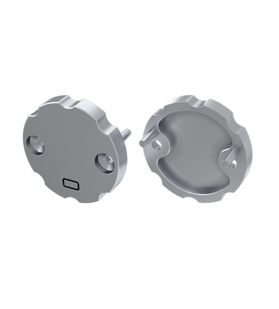 ABS end cap LUMINES COSMO grey with hole