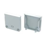 ABS end cap LUMINES DILEDA white with hole