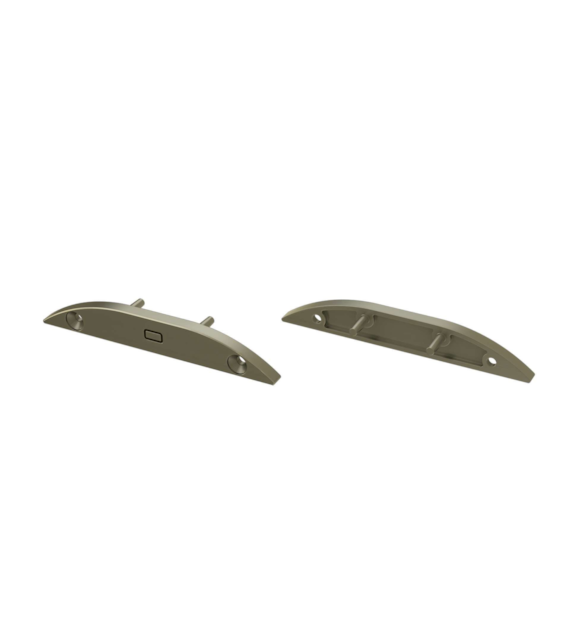 ABS end cap LUMINES RETO inox with hole