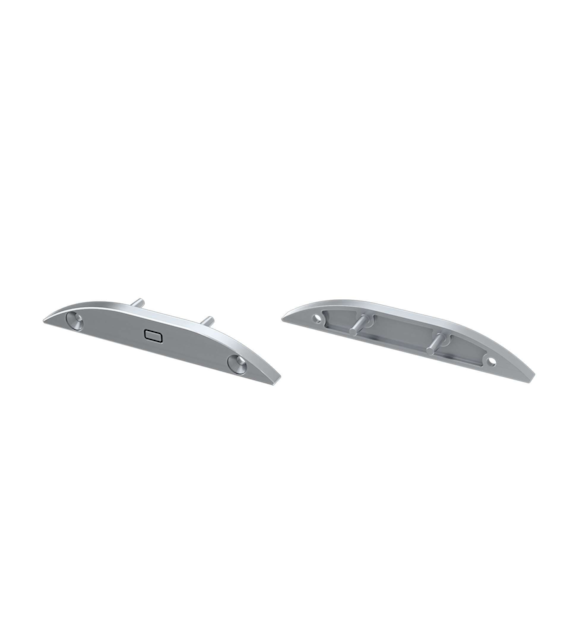 ABS End Cap LUMINES RETO gray with hole