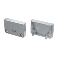 ABS End Cap LUMINES SILEDA silver lacquer