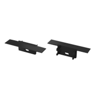 Abdeckkappe für Profil LUMINES Hiro schwarz mit Loch