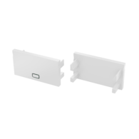 ABS End cap for LUMINES Plato profile white 2in1