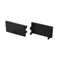 Abdeckkappe für Profil LUMINES Plato schwarz 2in1