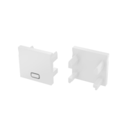 ABS End cap for LUMINES Falco profile white 2in1