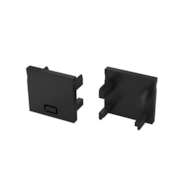 Abdeckkappe für Profil LUMINES Falco schwarz 2in1